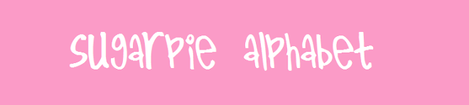 sugarpie alphabet