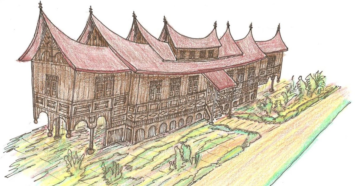 Koleksi Karikatur Gambar Rumah Adat Minang Puzzze