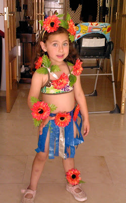 Disfraz casero, hawaiana