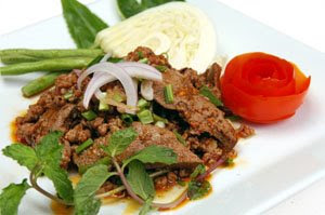 Spicy Minced Meat with herb