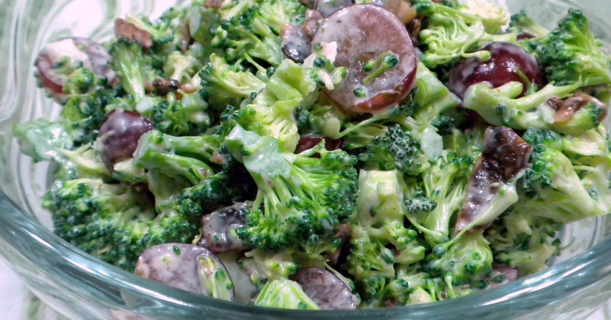 Tried and True Favorite Recipes Broccoli, Grape, and Bacon Salad