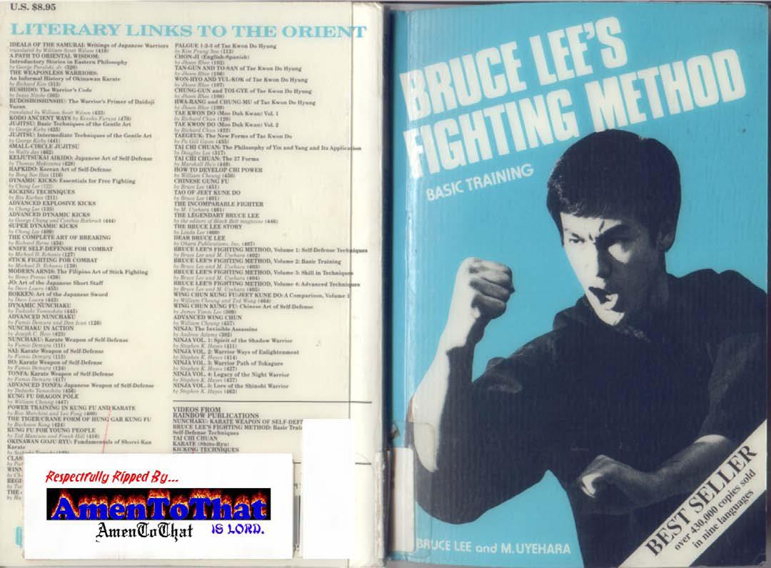 bruce lee fighting method book