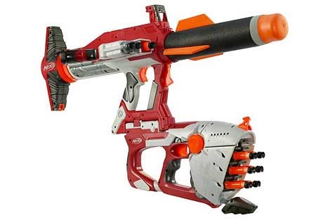 Nerf: Nerf N-Strike Unity Power System diagram of a nerf gun 