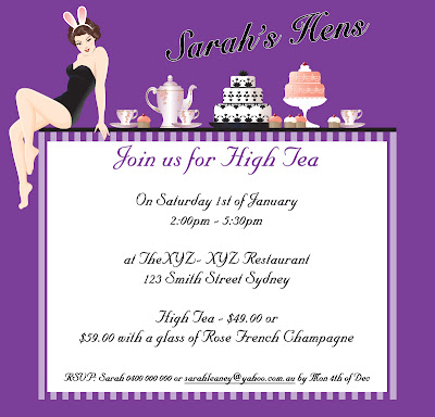 Hen Weekend Invitations