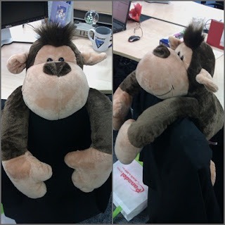 monkey in office