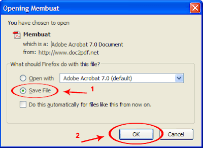 Simpan file PDF tersebut Simpan menjadi file PDF