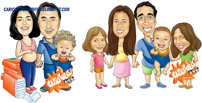 Caricaturas família 001 - Mauricio Leão
