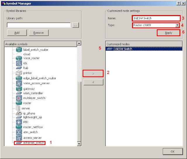 GNS3 - Symbol manager