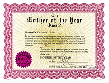 english 103 mother of the year mother of the year award template