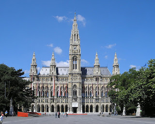 The Rathaus in Vienna. The Rathaus in Vienna.