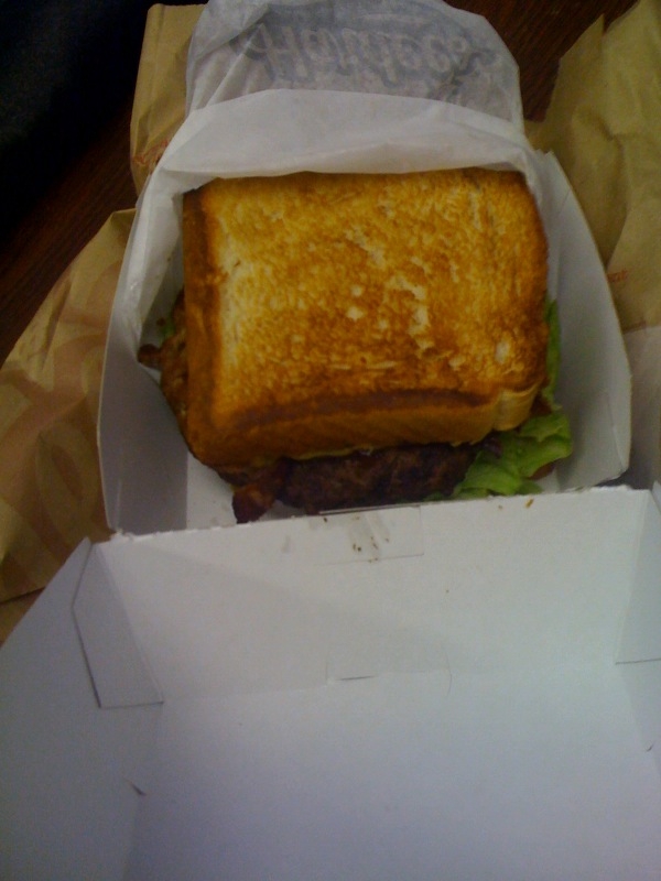 Suits in Strange Places Chained Up Hardee's Texas Toast Bacon Thickburger