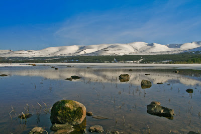 Cairngorm Mountain Ski across Loch Morlich