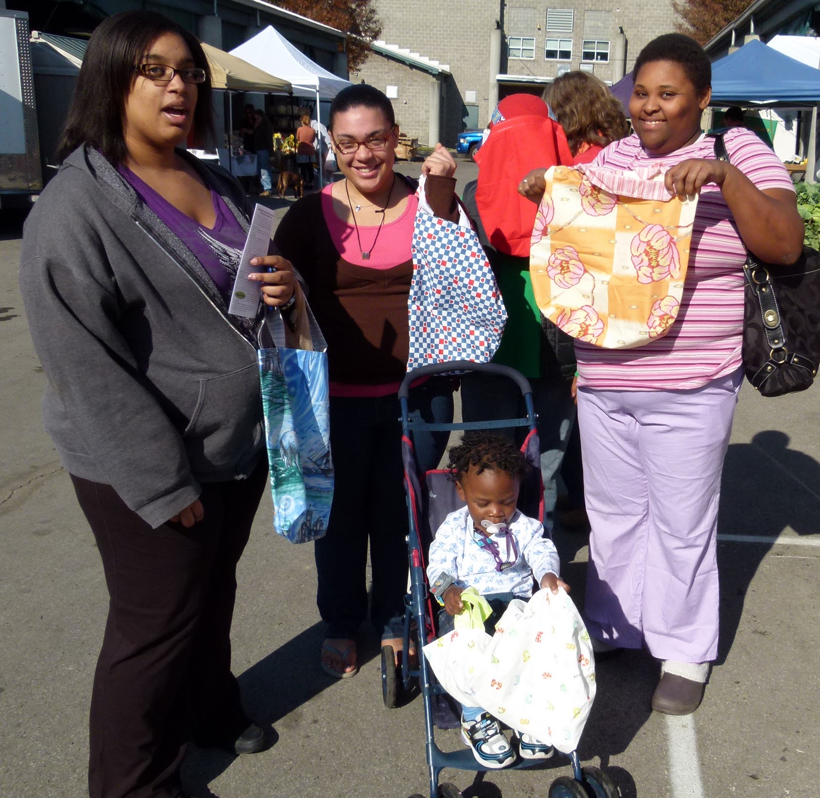 Green Bag Lady Today at Nashville Farmers' Market.