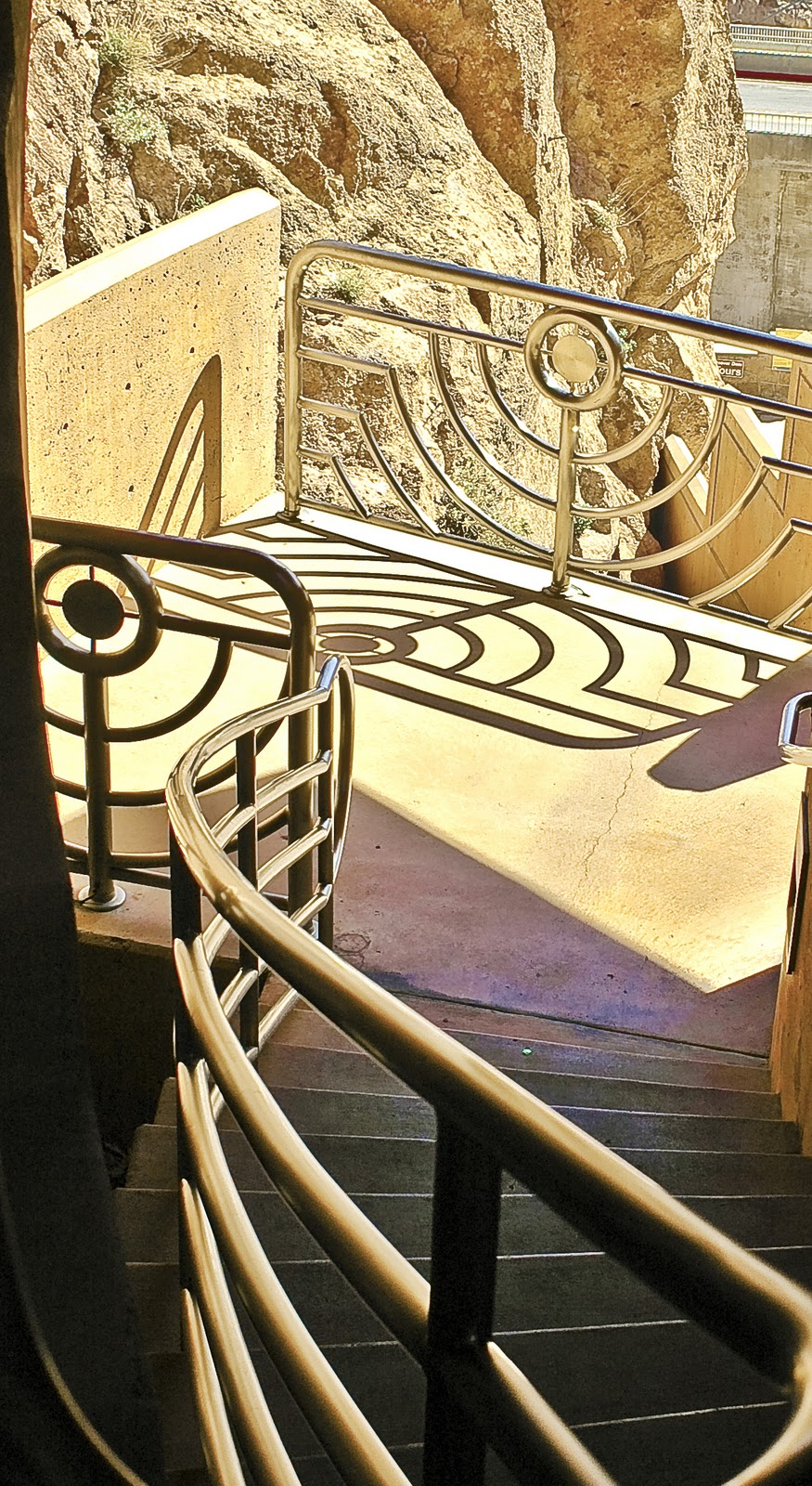 Thomas L Lavoie Photography Art Deco stairwell Hoover Dam