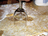 Cutting out biscuit rounds