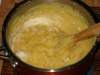 Whip in parmesan cheese off the heat