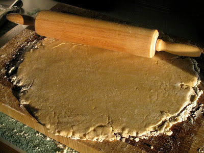 Roll chilled dough on floured surface
