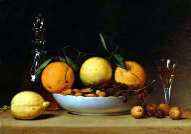Raphaelle Peale, A Dessert (Still Life with Lemons and Oranges), 1814