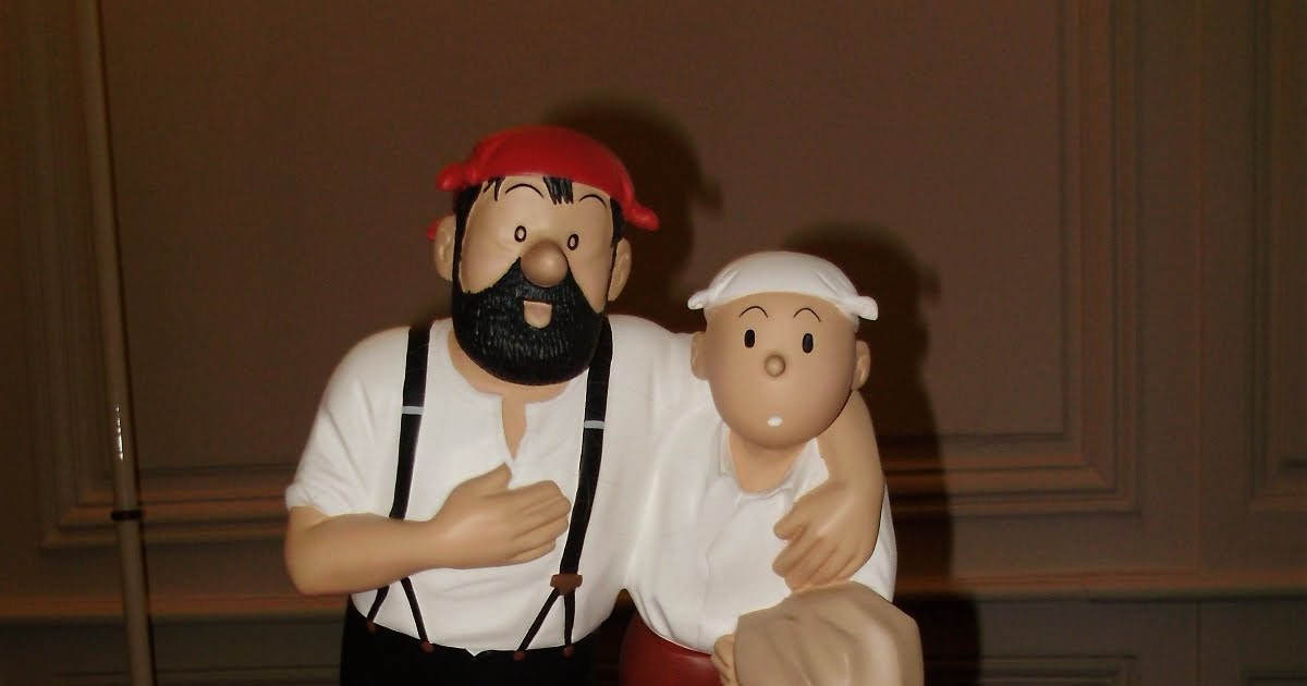 Les Aventures de Tintin Tintin, Haddock et Milou dans le désert 40cm (Ed.1993).