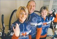 The team of Chatham cyclists