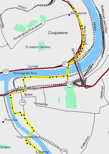 new trail in McKeesport and Duquesne