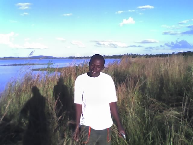 james chamunorwa at  dam wall Gwebi