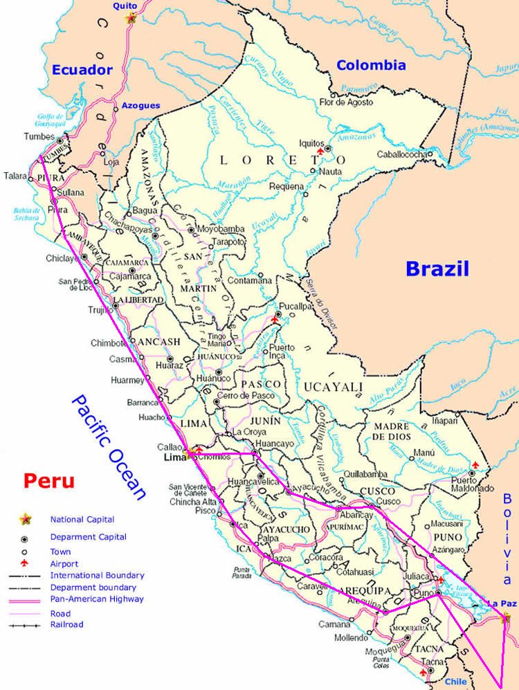 Kaart Peru