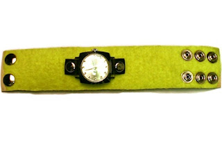 Recycled tennis ball watch