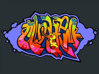 desktop wallpaper graffiti. Graffiti black bubble is very suitable for desktop background