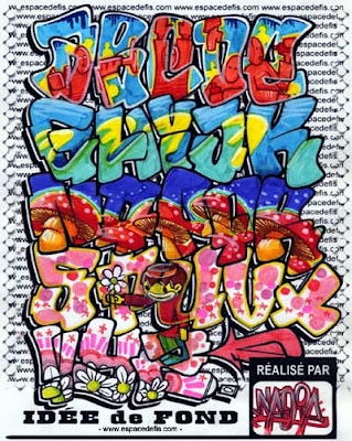 Graffiti alphabet A to Z colorful printouts. Graffiti alphabet printables