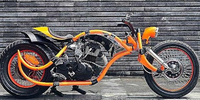 Modified Honda Mega Pro Such As Harley Davidson