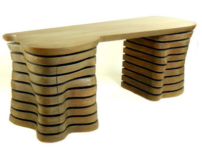 wood desk designs