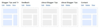 Blogger Edit Pages in Dashboard
