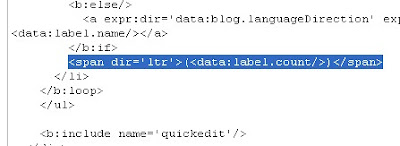 code to display Blogger label count code to display Blogger label count