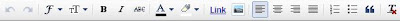 Blogger toolbar of updated post editor in COMPOSE mode