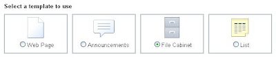 Google Sites choose template Google Sites choose template