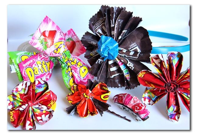 Candy Wrapper Flowers
