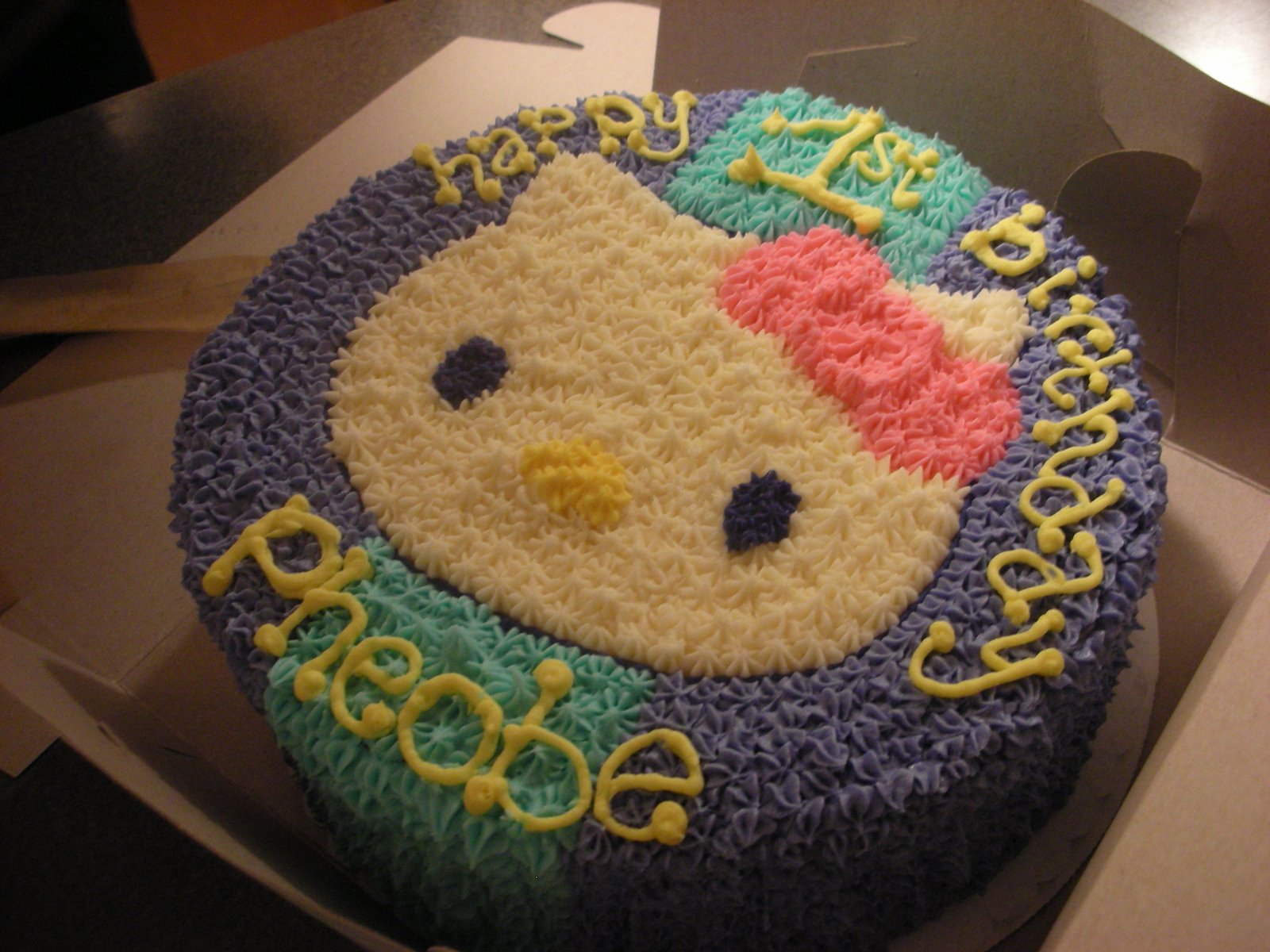 Phoebe's 1st Birthday Cake