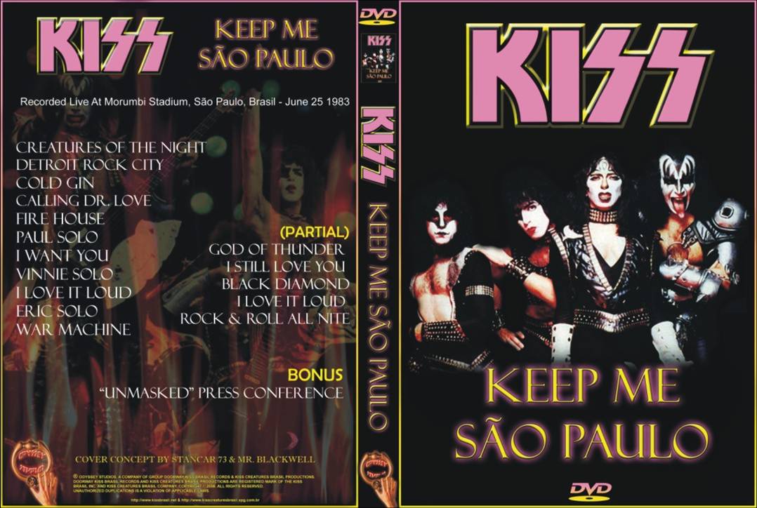 BANCA DO ROCK Rock Concert DVD 860 DVD KISS 1983 BOOTLEG