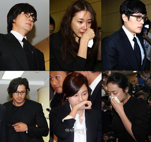 Resultado de imagen para park yong ha funeral