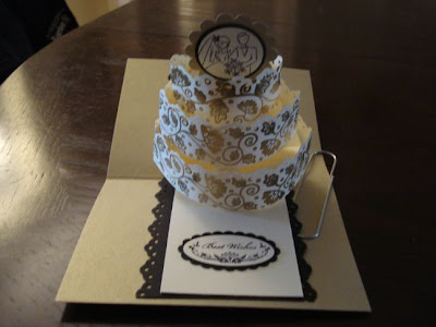 Wedding 3D Pop Up Cake Card Wedding 3D Pop Up Cake Card