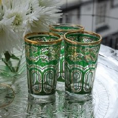 Tea Time Wedding+Decor+-+Moroccan+Tea+Glasses+Green