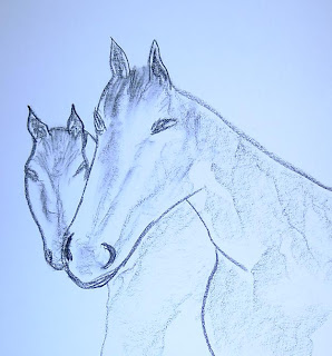 original charcoal sketch by american artist atul pande