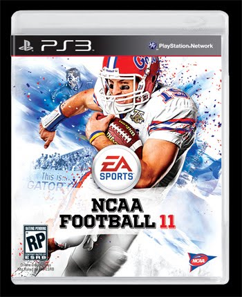 NCAA FOOTBALL 11 PS3 video game box design
