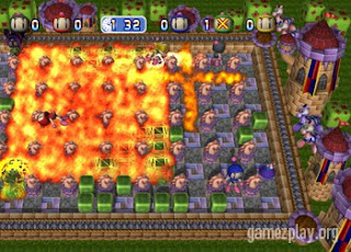 bomberman live video game blast screen