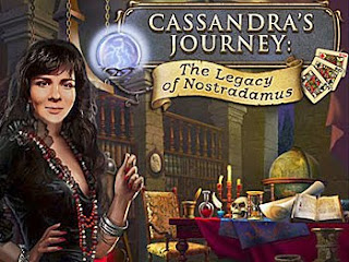 girl in low cut dress in front of game logo