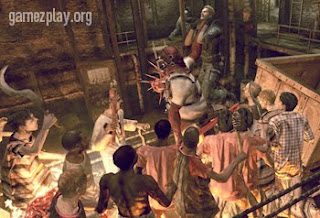 monster and zombies attack resident evil hero