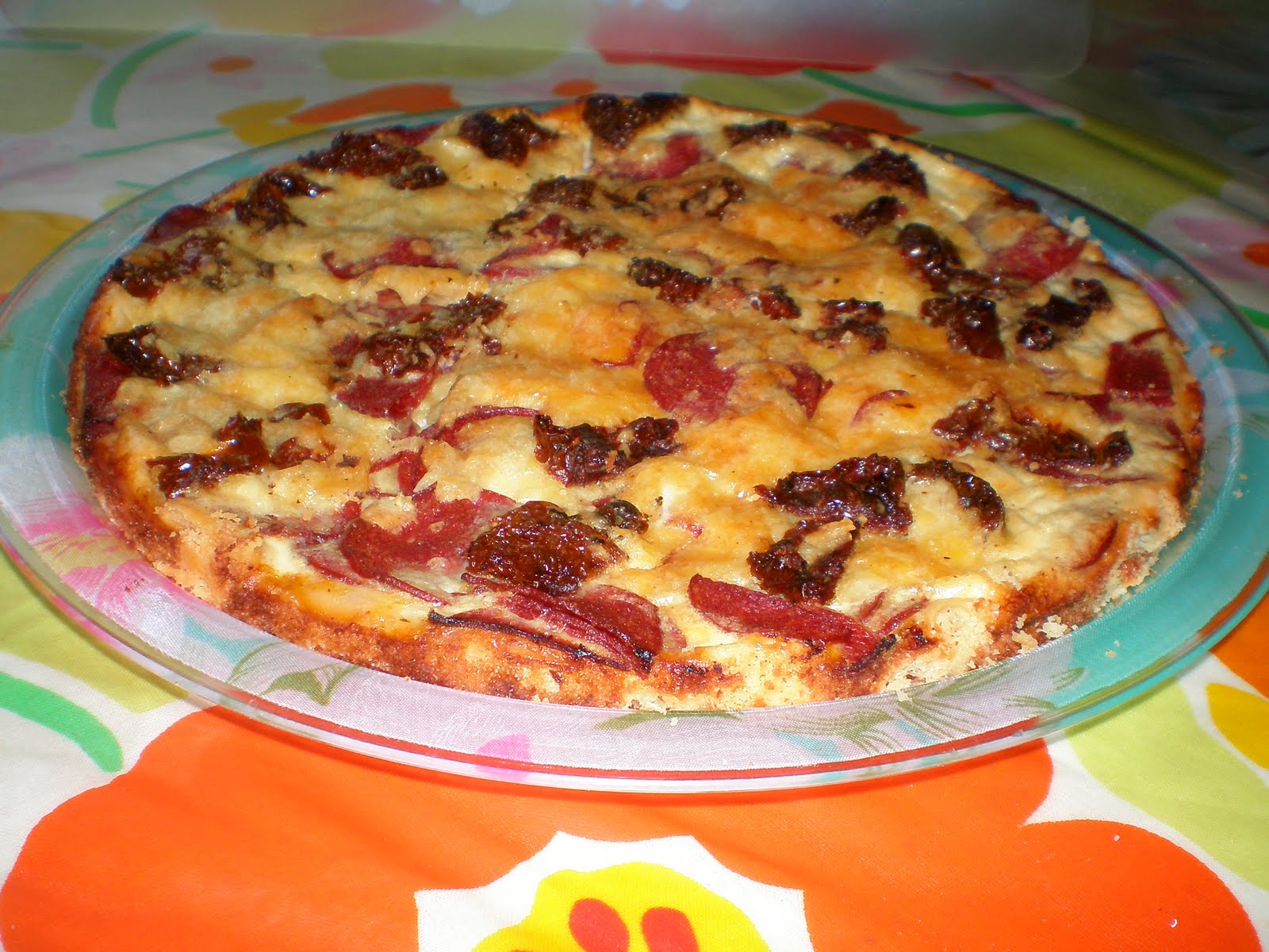 My Delicious Secrets Salami pie on French style