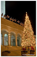 Spring Street entrance during the holidays