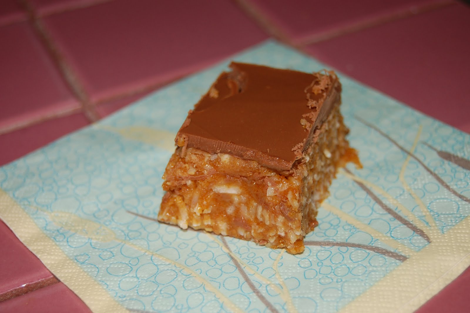 A Blonde Who Bakes Aero Bar Squares